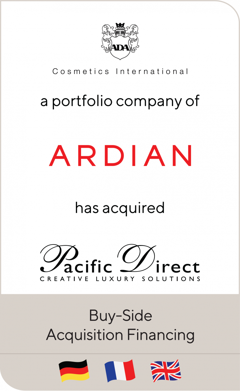 ADA Cosmetics Ardian Pacific Direct 2015