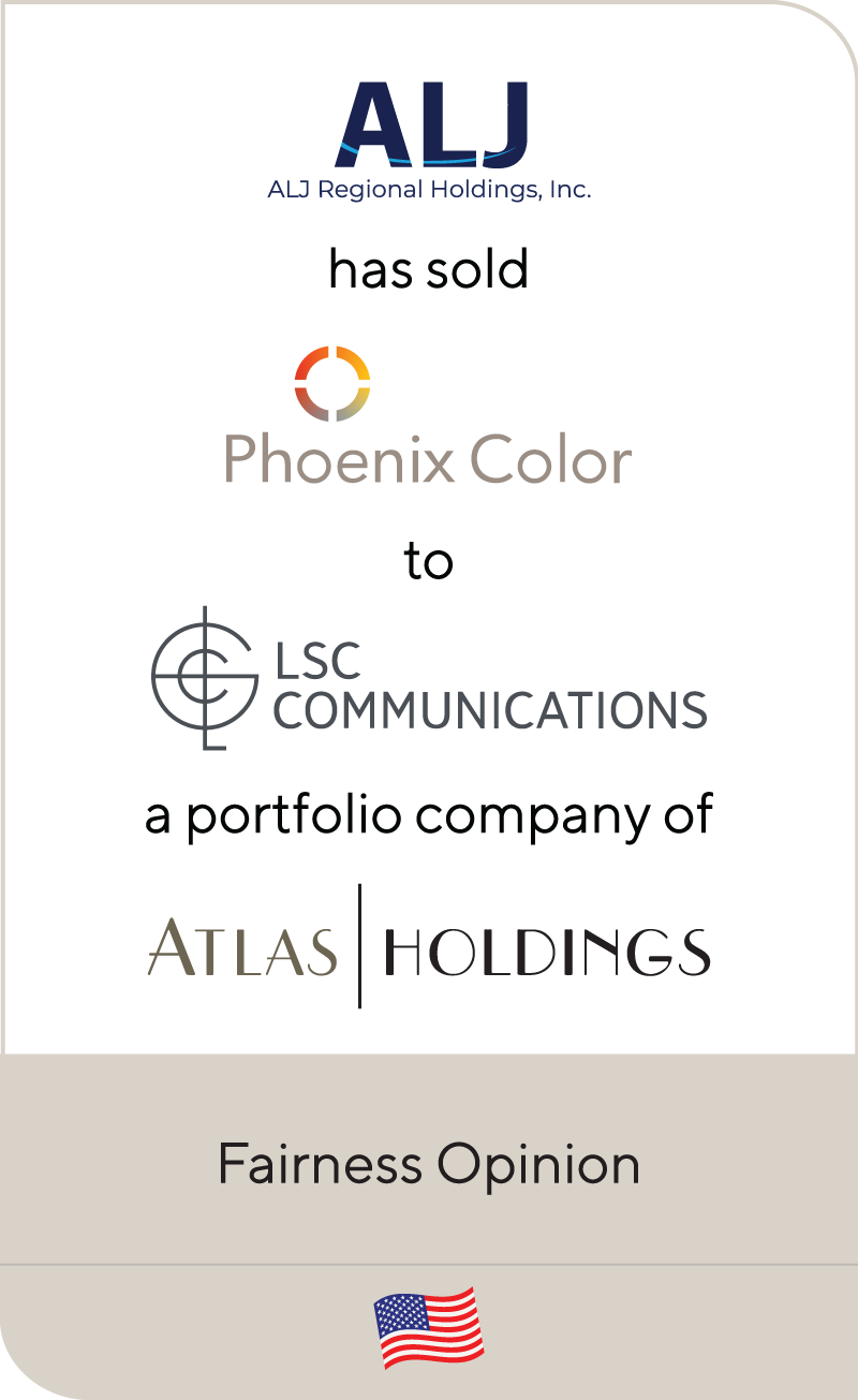 ALJ Regional Holdings Pheonix Color Corp LSC Communicatoins Book LLC Atlas Holdings 2022