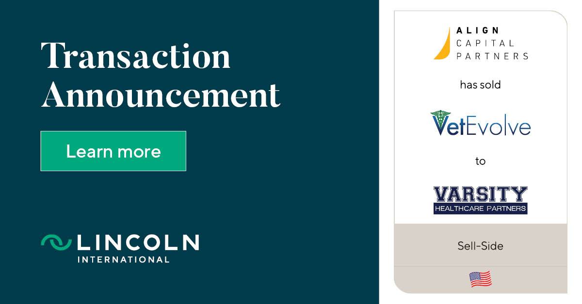 Align Capital Partners has sold VetEvolve to Varsity Healthcare
