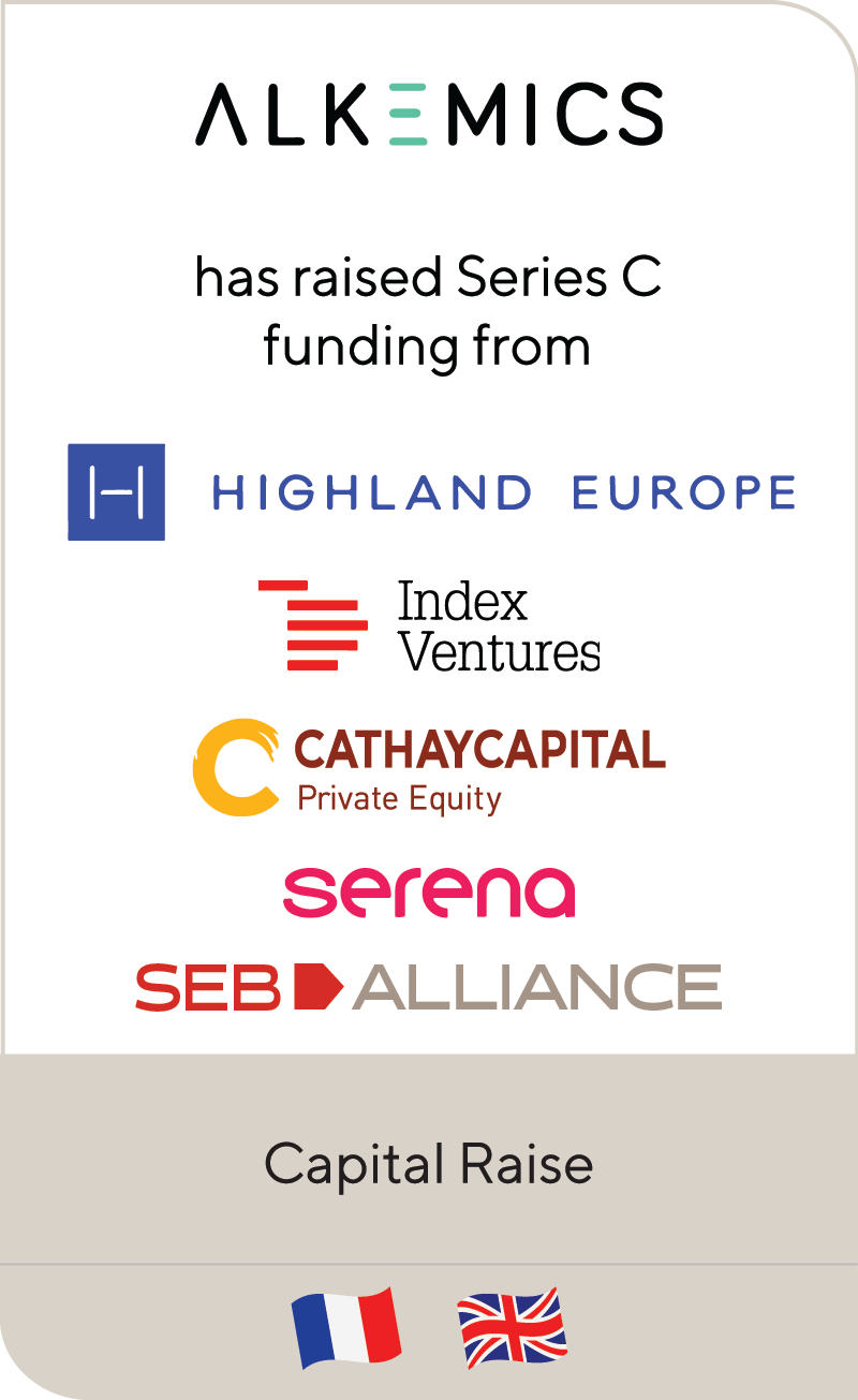 Alkemics Highland Europre Index Ventures Cathay Captial Serena Seb Alliance 2020