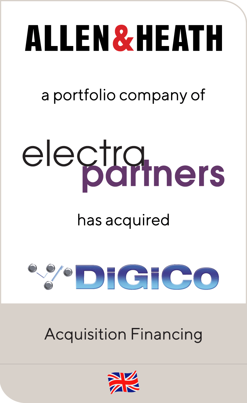 Allen & Heath a portfolio company of Electra Partners have acquired DiGiCo