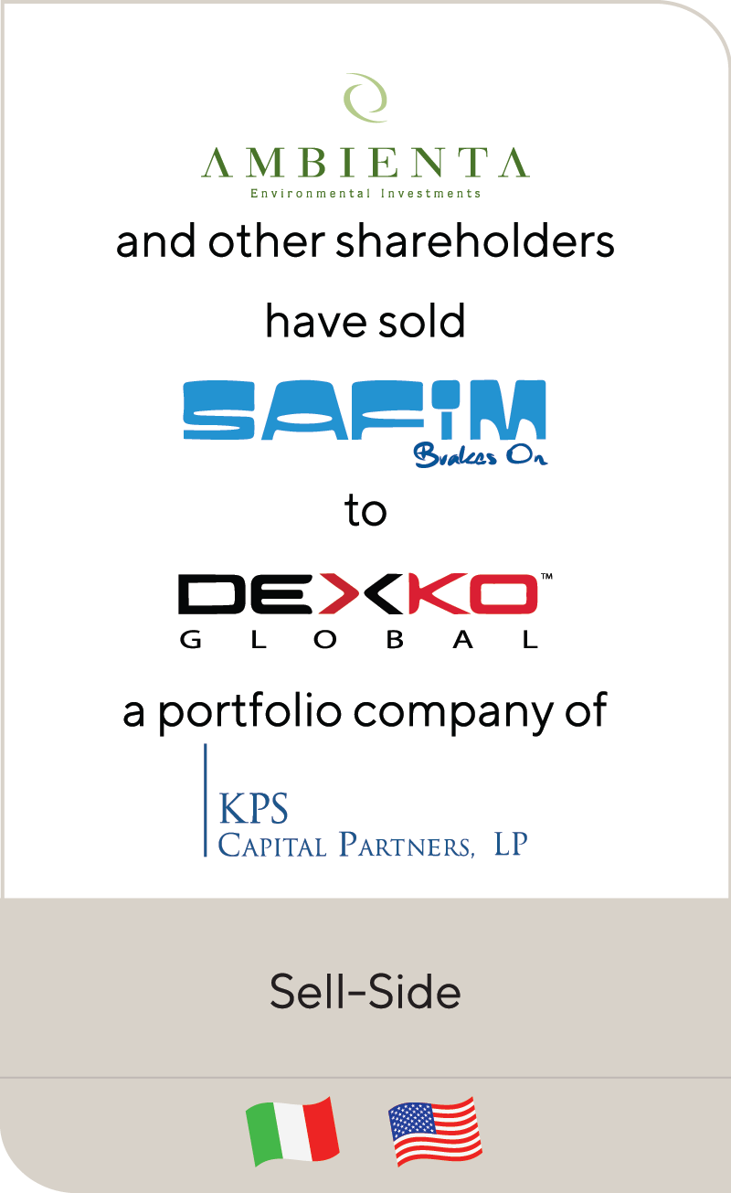 Ambienta SGR has sold Safim to DexKo