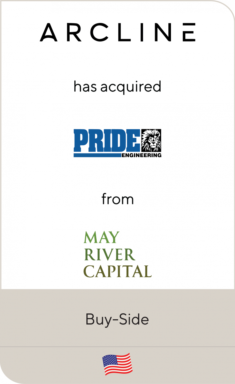 Arcline Investment Partners Pride Engineering May River Capital 2019