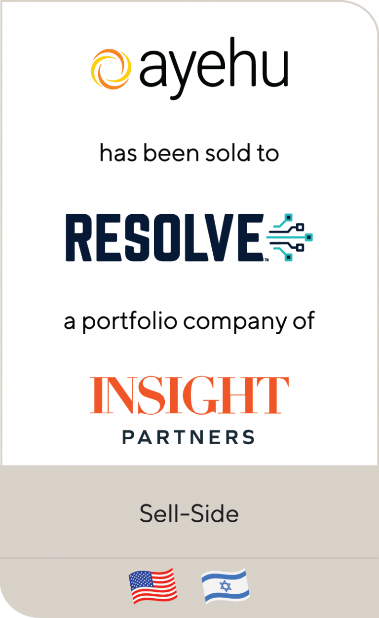 Intelligent automation software provider Ayehu has been sold to Resolve