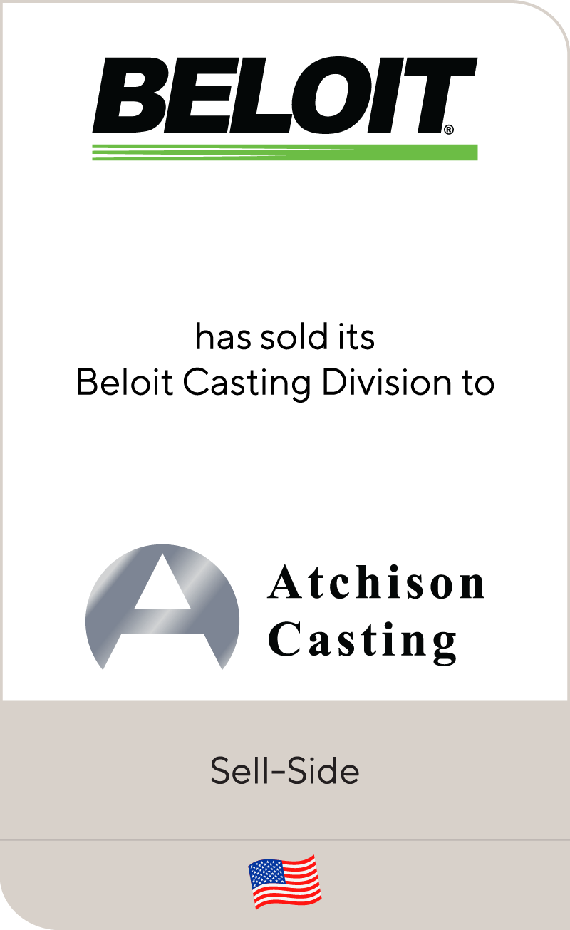 Beloit Corporation has sold Beloit Castings to Atchison Casting