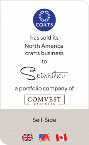 Coats Group has sold its North America crafts business to Spinrite