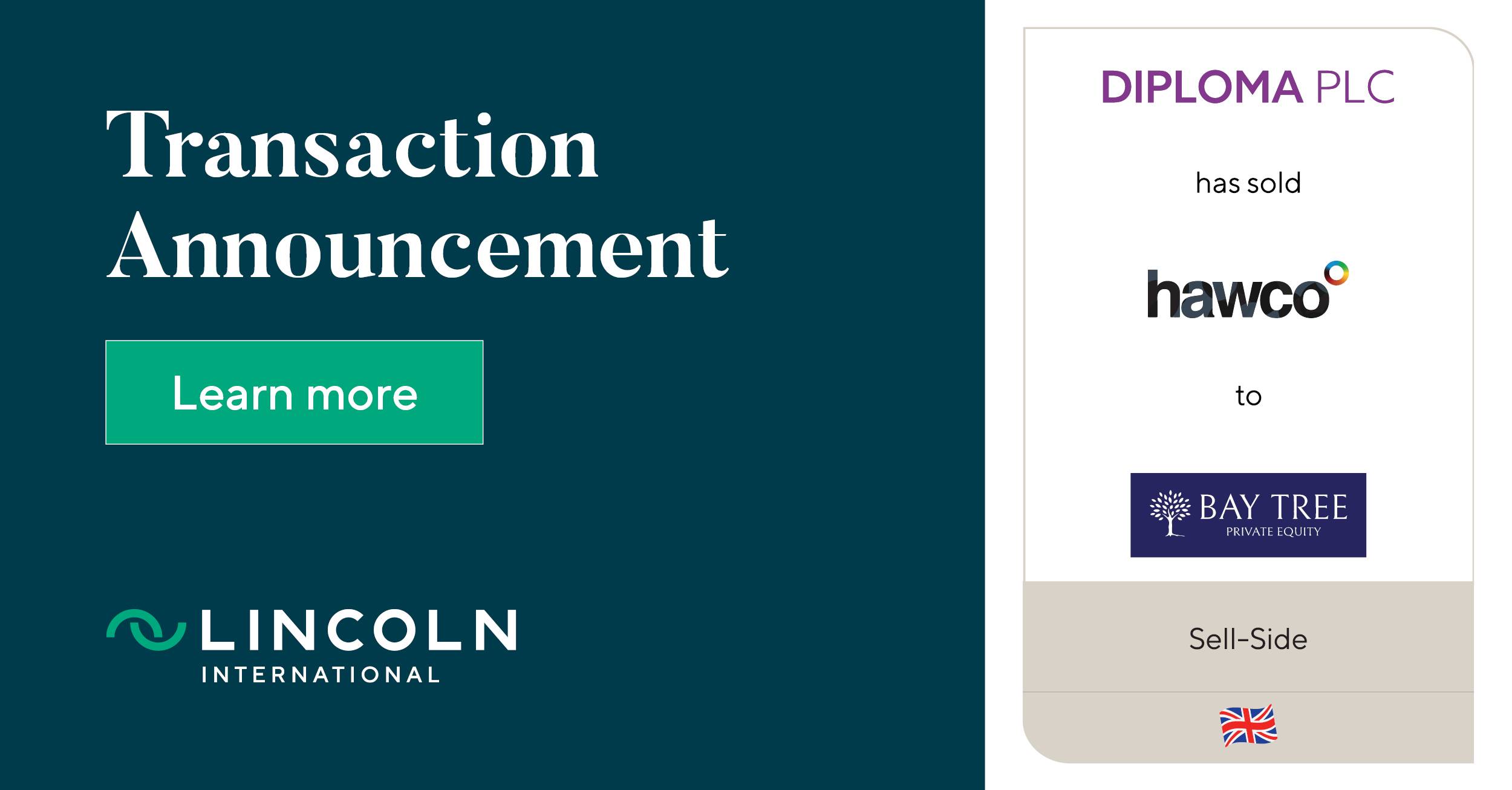 Diploma has sold Hawco to Bay Tree Private Equity Lincoln