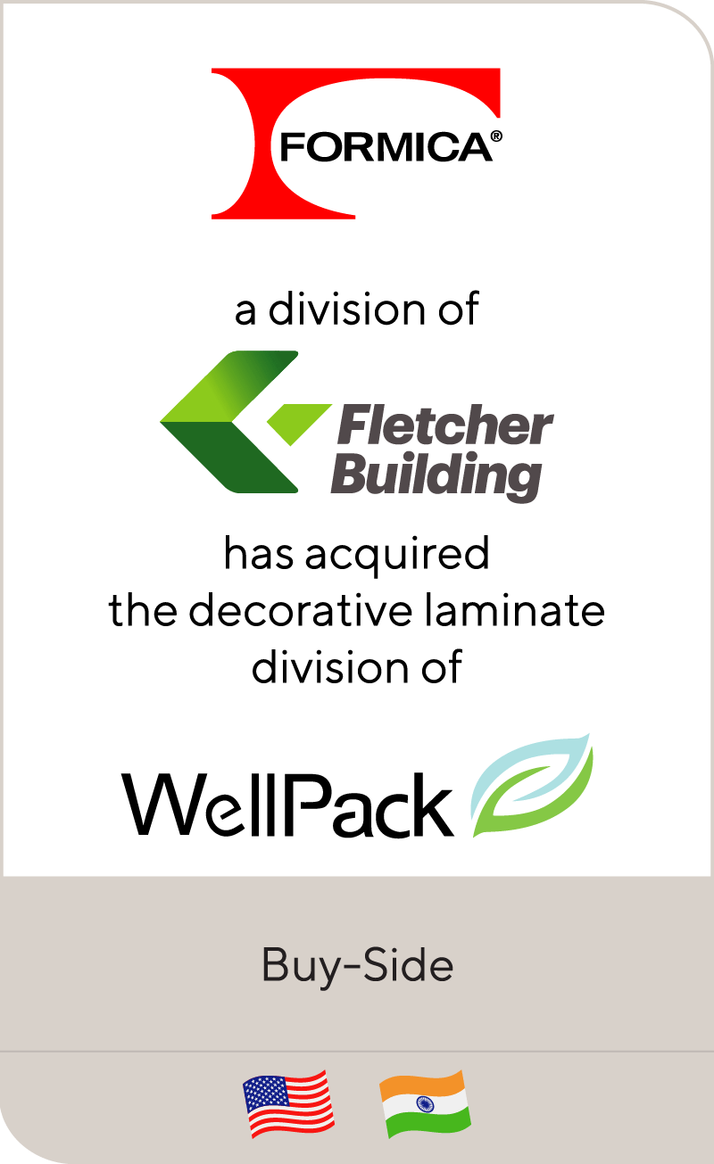 Formica, a division of Fletcher Building, has acquired the decorative laminate manufacturing division of Well Pack