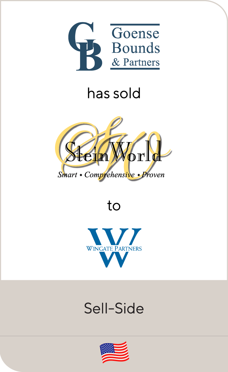 Goense Bounds & Partners has sold Stein World to Wingate Partners