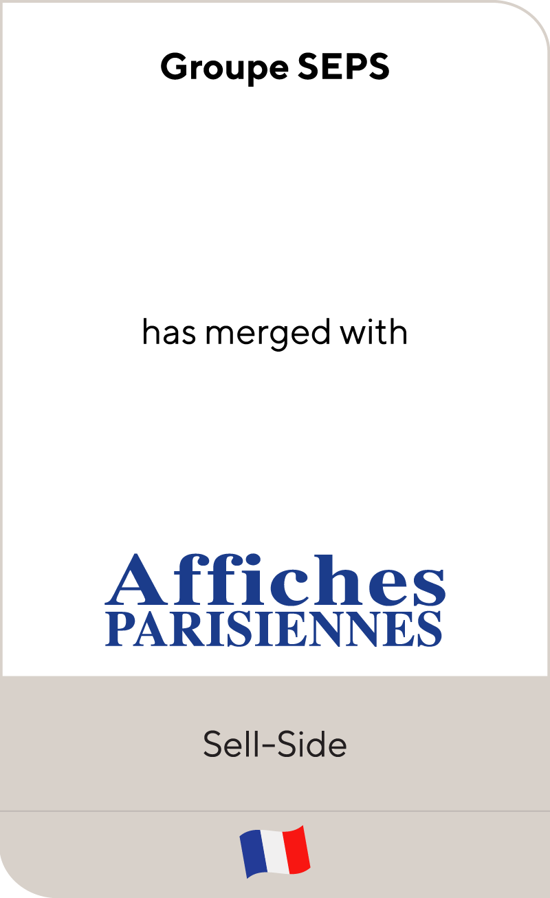 Groupe SEPs has been sold to Affiches Parisiennes