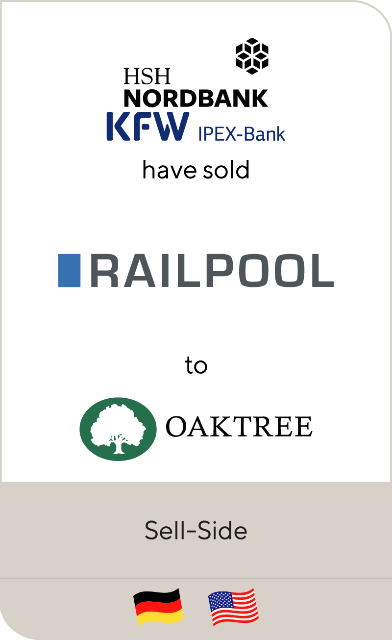 HSH Nordbank and KFW IPEX Bank have sold RailPool to Oaktree