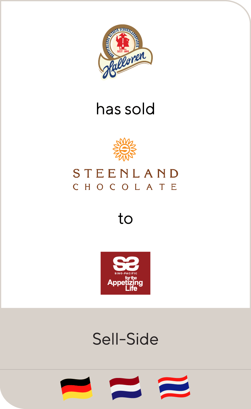 Halloren has sold Steenland Chocolate to Sino-Pacific