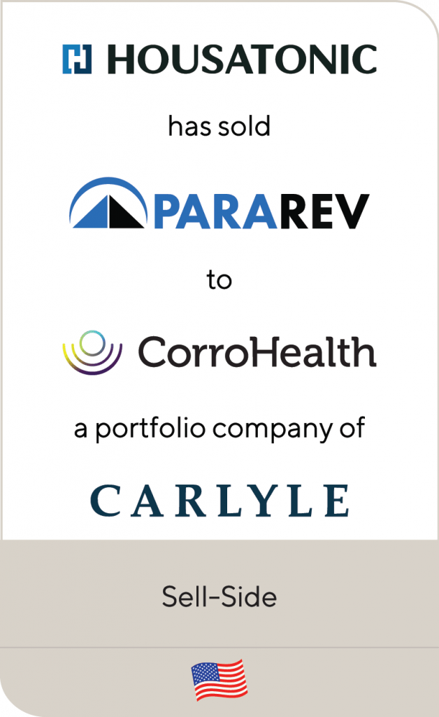 Housatonic has sold ParaRev to CorroHealth, a portfolio company of The