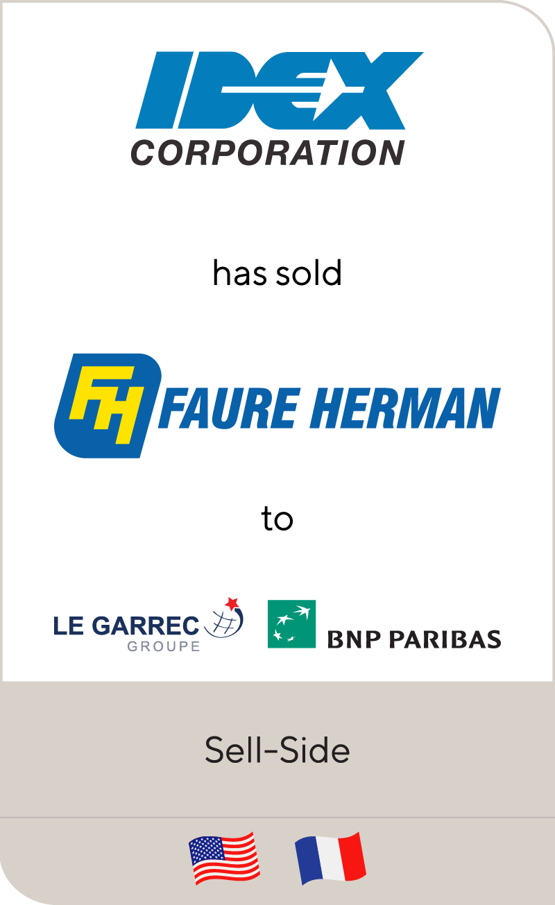 Faure Herman has been sold to Le Garrec & Co. and BNP Paribas Development