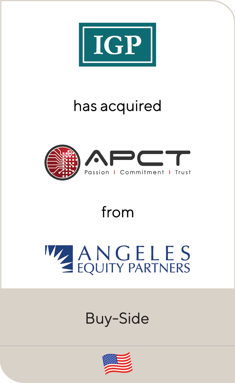 Industrial Growth Partners APCT Angeles Equity Partners 2021