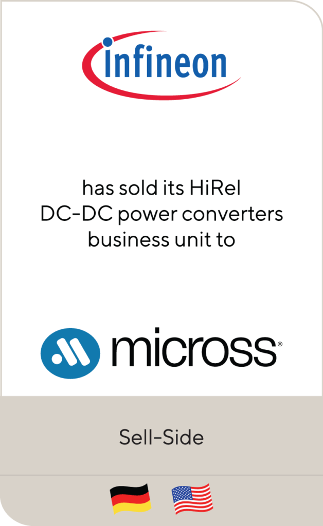 Infineon Technologies completes sale of HiRel DCDC converter business