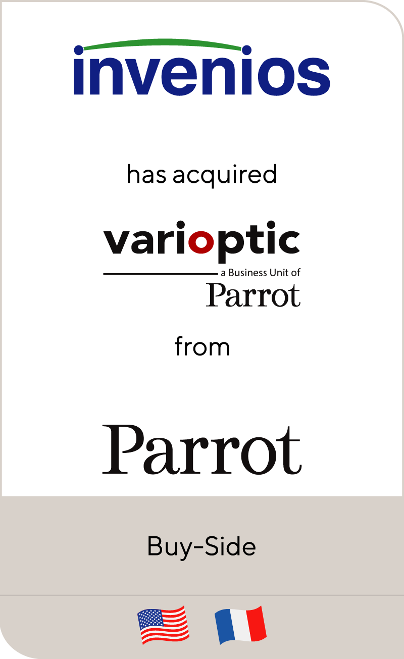 Invenios has acquired Parrot’s varioptic business unit