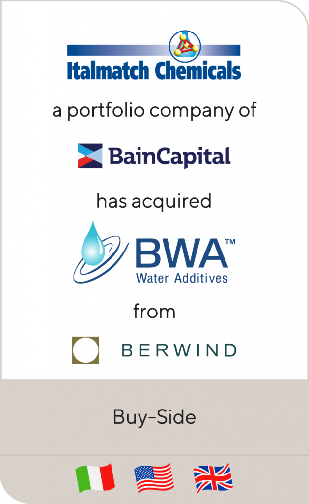 Italmatch Chemicals has acquired BWA Water Additives from Berwind