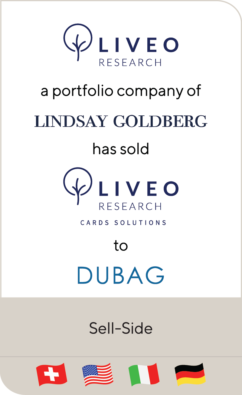 Liveo Research AG Lindsay Goldberg Liveo Research Cards Solutions DUBAG 2021