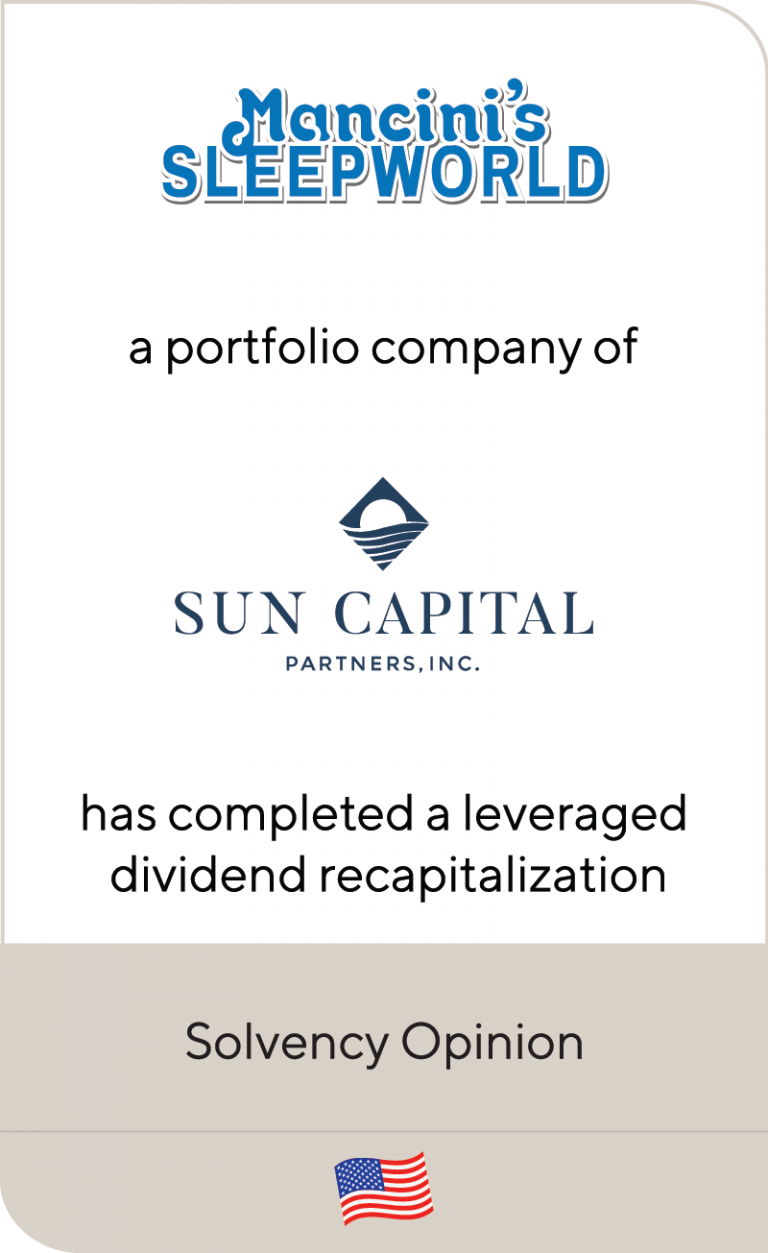 Mancini’s Sleepworld a portfolio company of Sun Capital Partners has