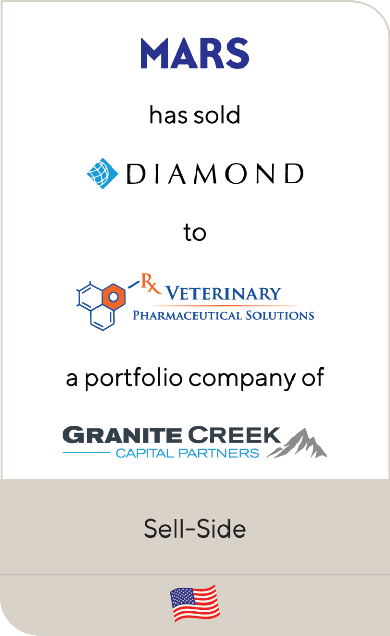 Mars has sold Diamond Animal Health to Veterinary Pharmaceutical