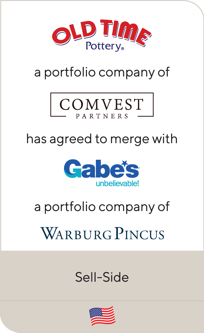 Old Time Pottery Comvest Investment Partners Gabe's Warburg Pincus 2023