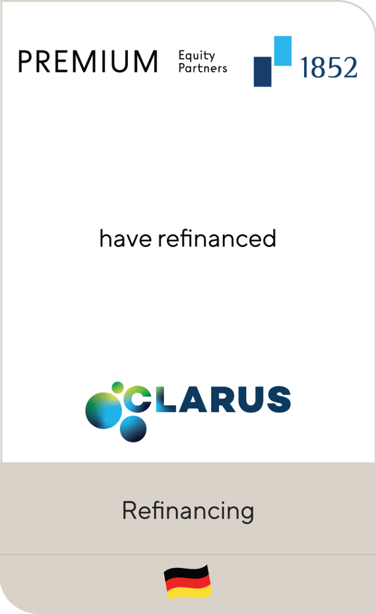 PREMIUM Equity Partners and Kapital 1852 have refinanced CLARUS Films