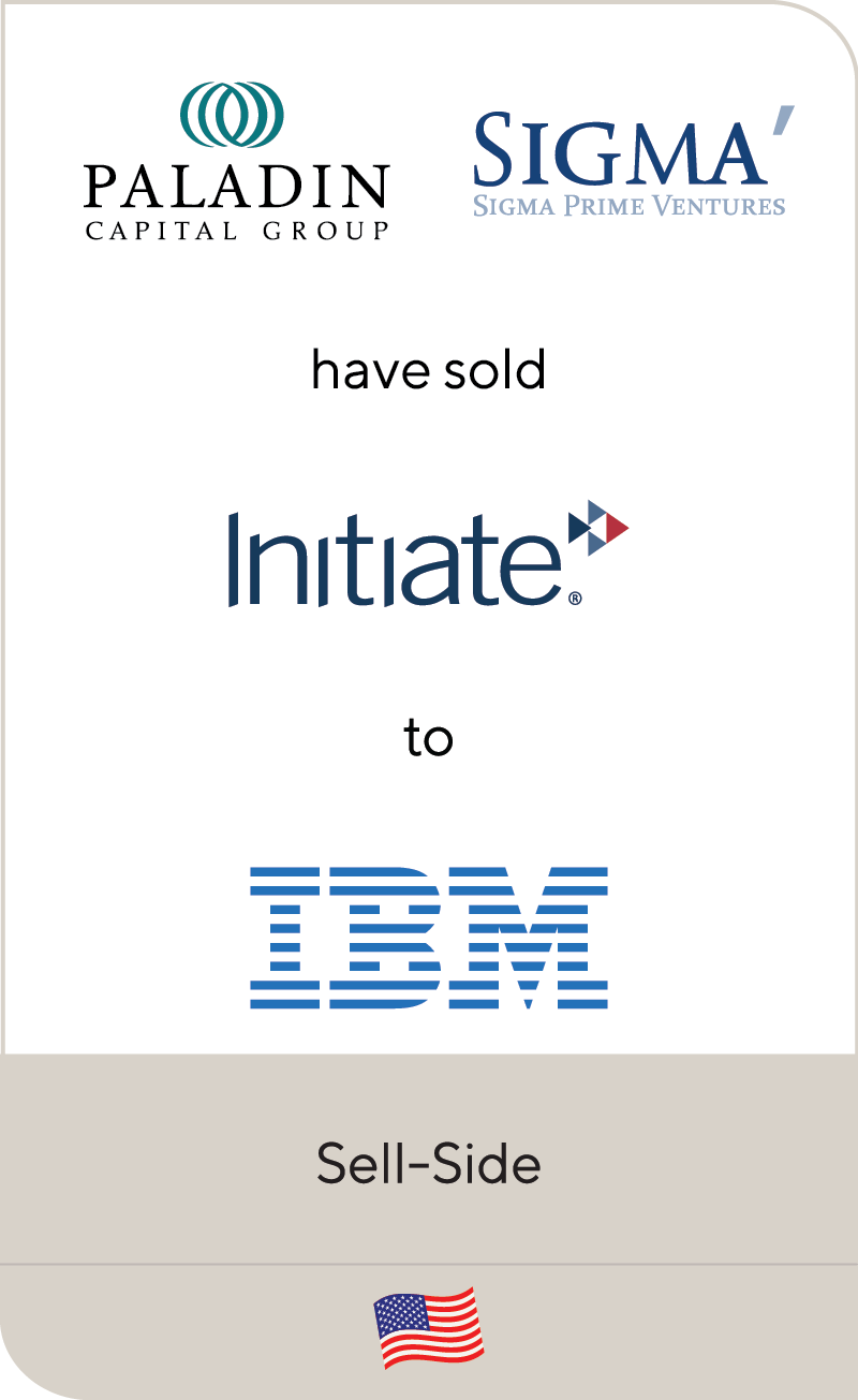 Paladin Sigma Prime Ventures Initiate Systems IBM Corporation 2010