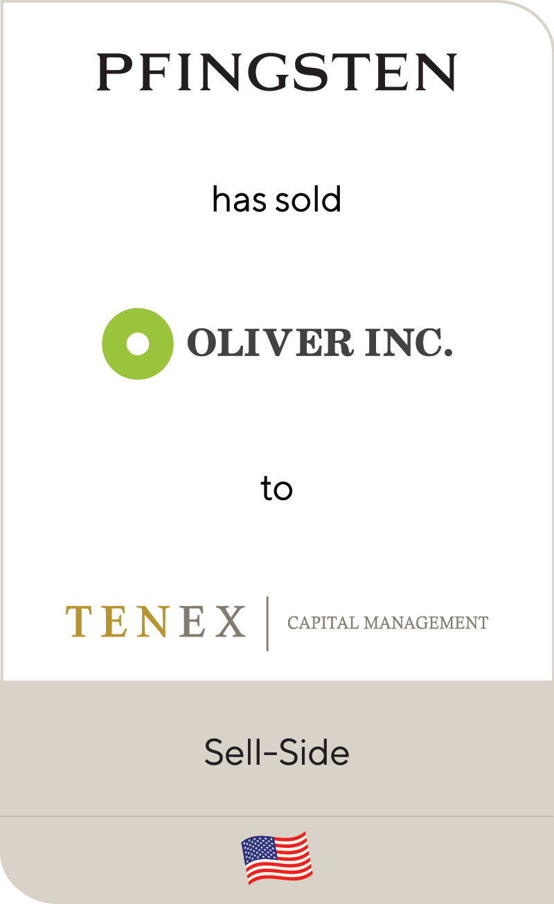 Pfingsten Partners Oliver Printing Co Tenex 2022