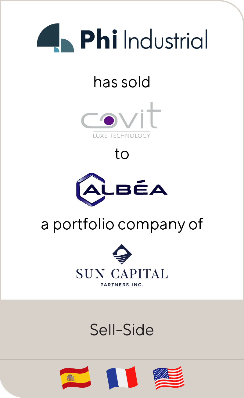 PHI Industrial has sold Covit to Albéa a portfolio company of Sun Capital