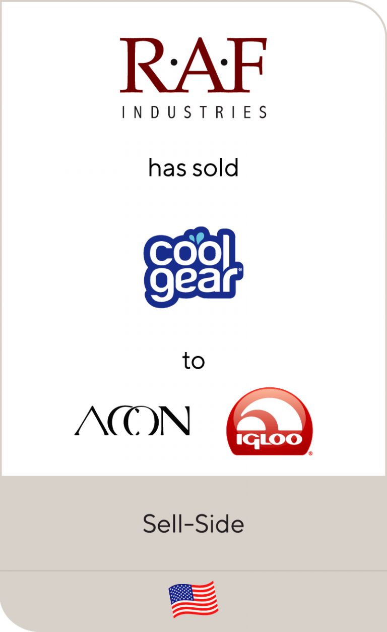 RAF Industries has sold Cool Gear International to Igloo Products