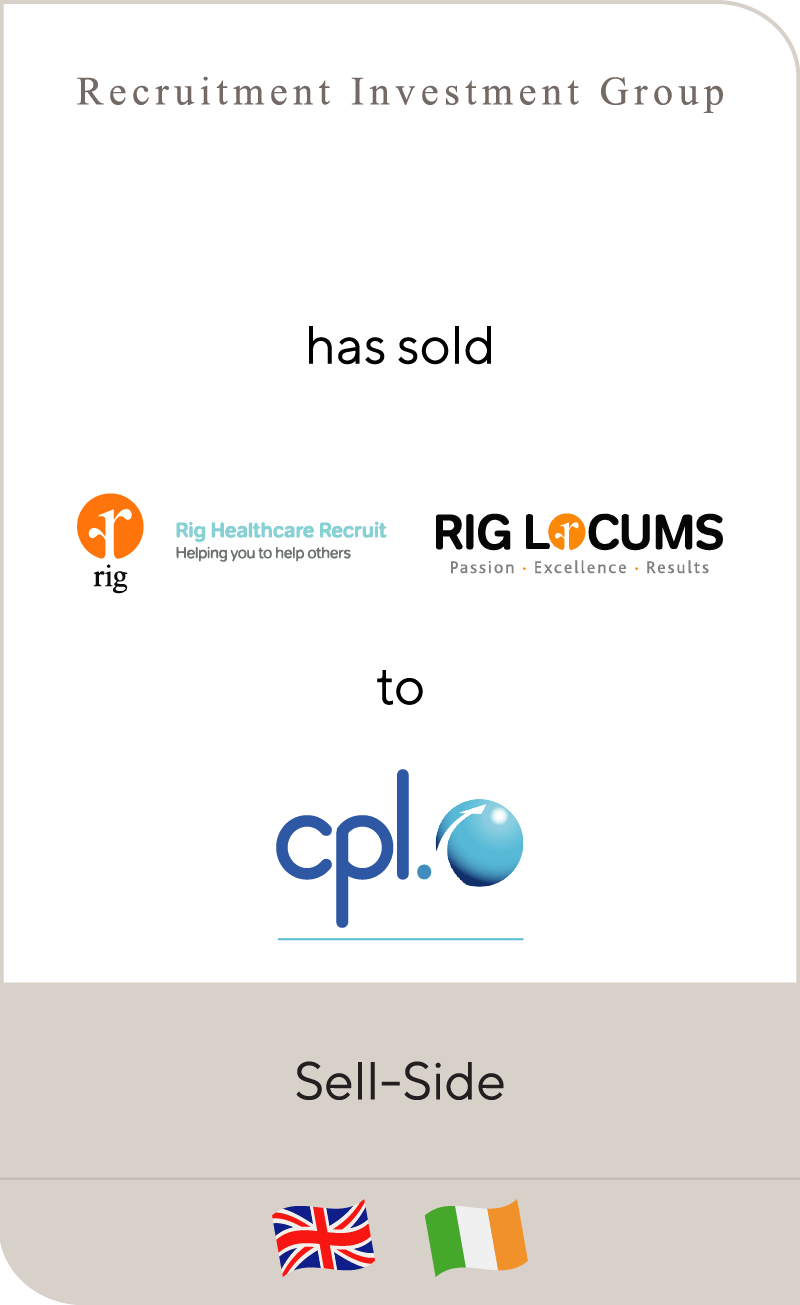 RIG Healthcare has been sold to Cpl Resources plc