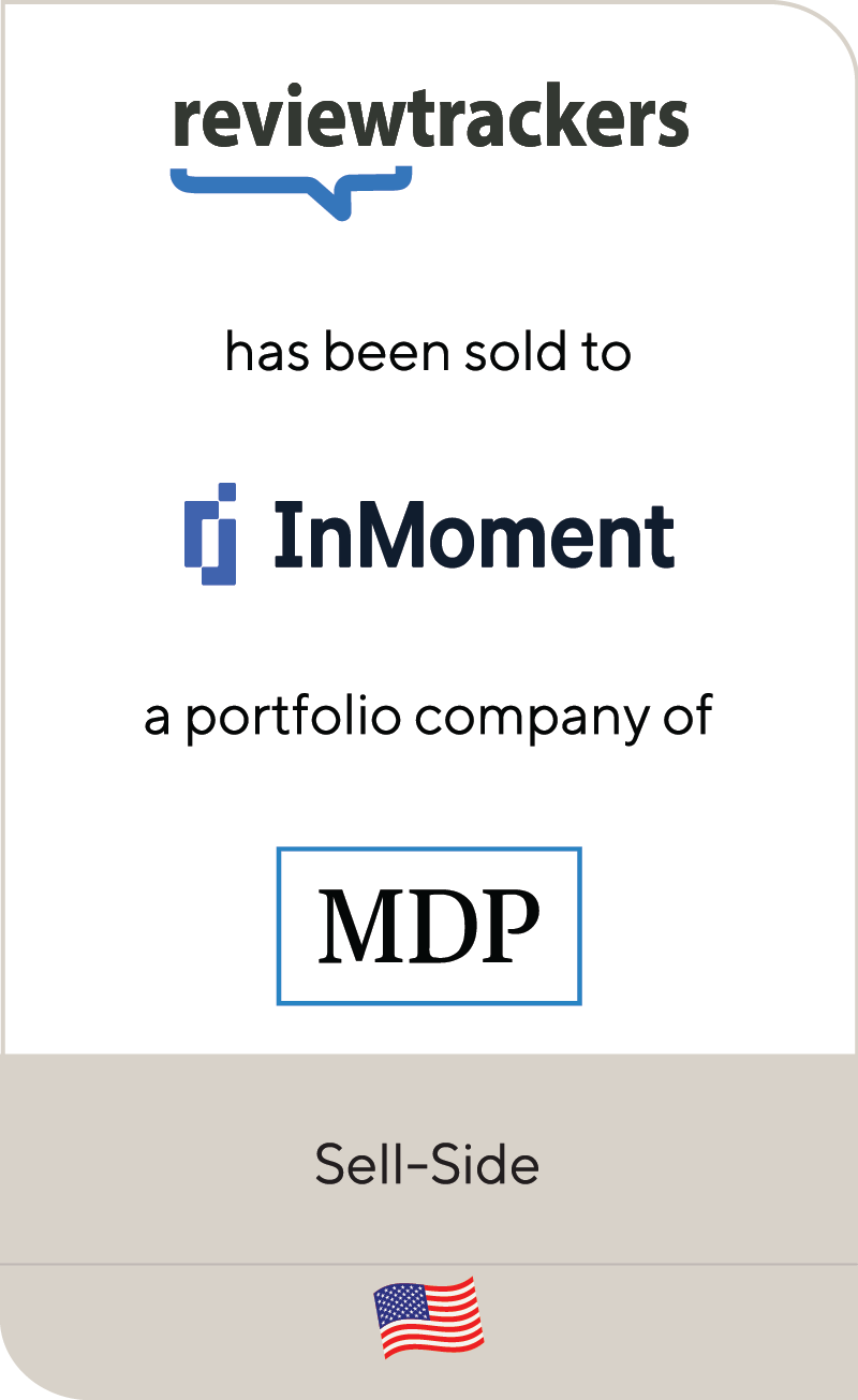 ReviewTrackers InMoment MadisonDearbornPartners 2022
