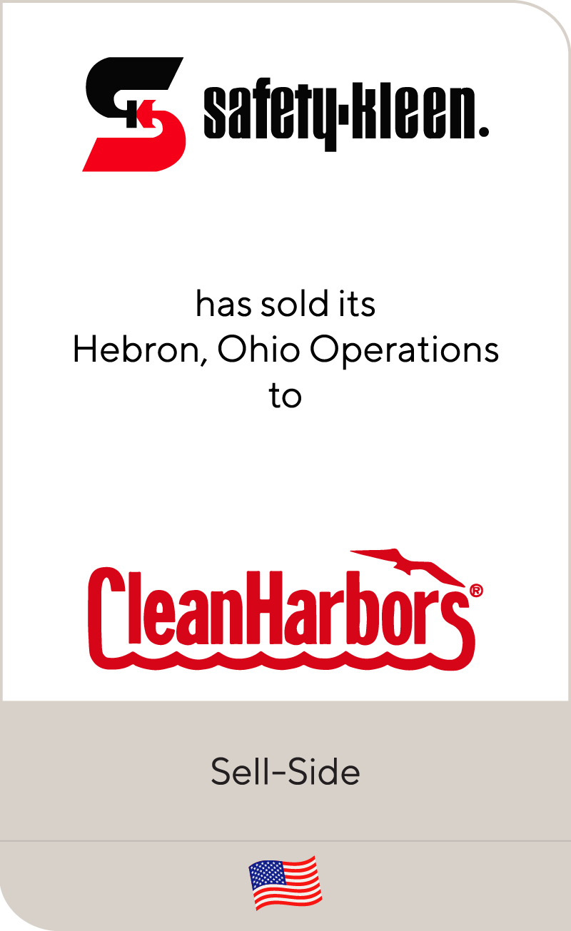 Safety-Kleen has sold its Hebron, Ohio Operations to Clean Harbors