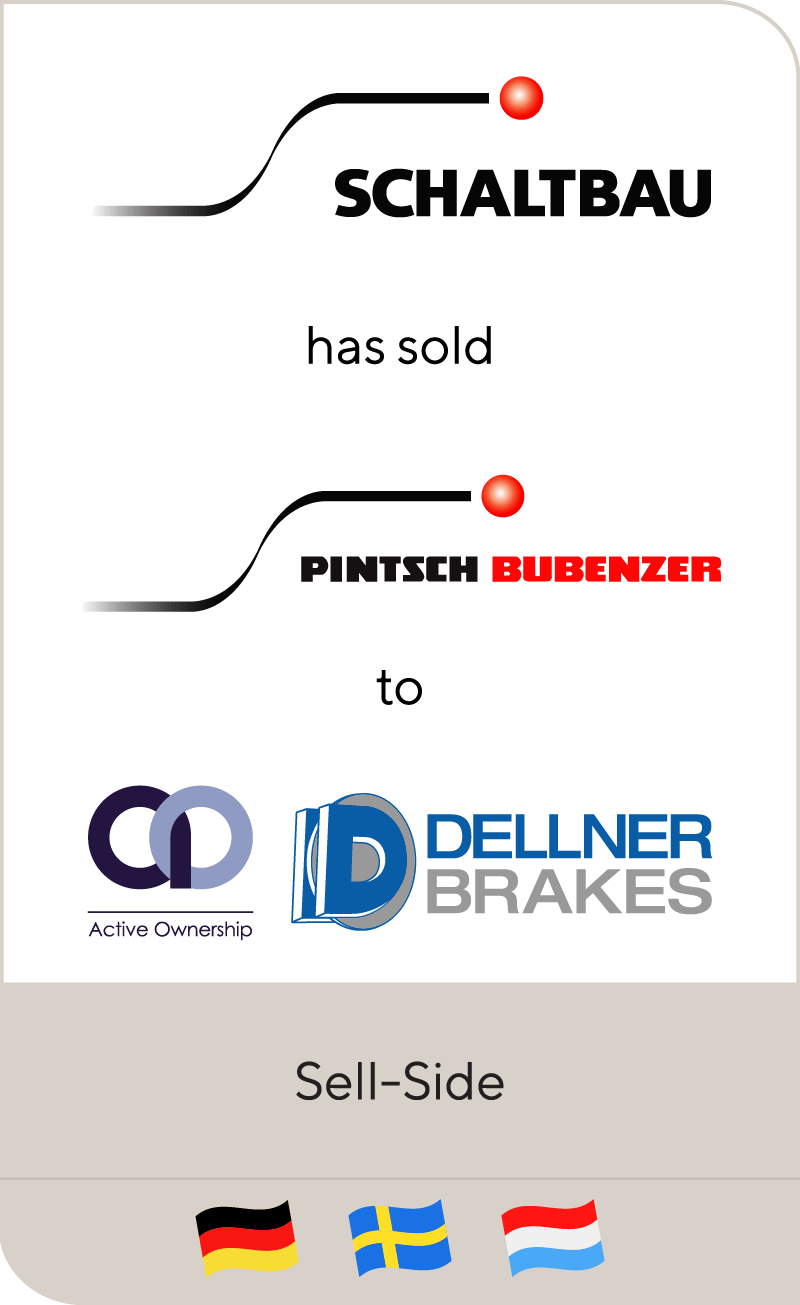 Schaltbau Holding has sold Pintsch Bubenzer to Dellner Brakes and Active Ownership Capital