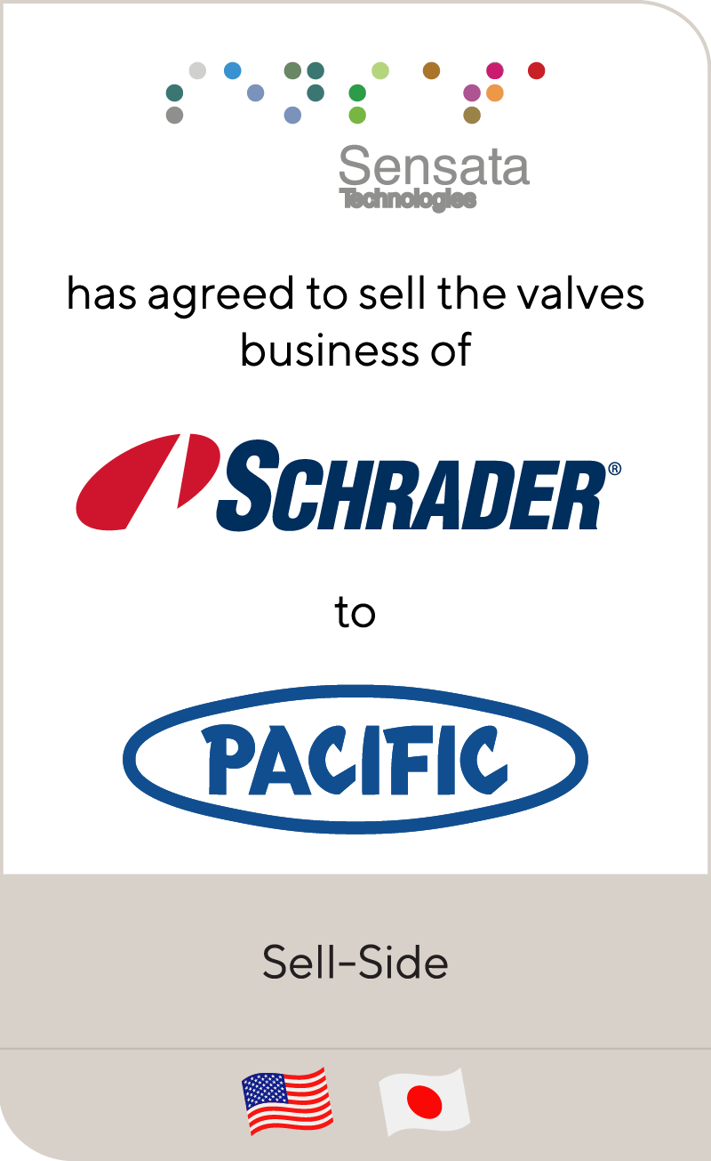 Sensata Technologies has completed the sale of its valves business to Pacific Industrial Co.