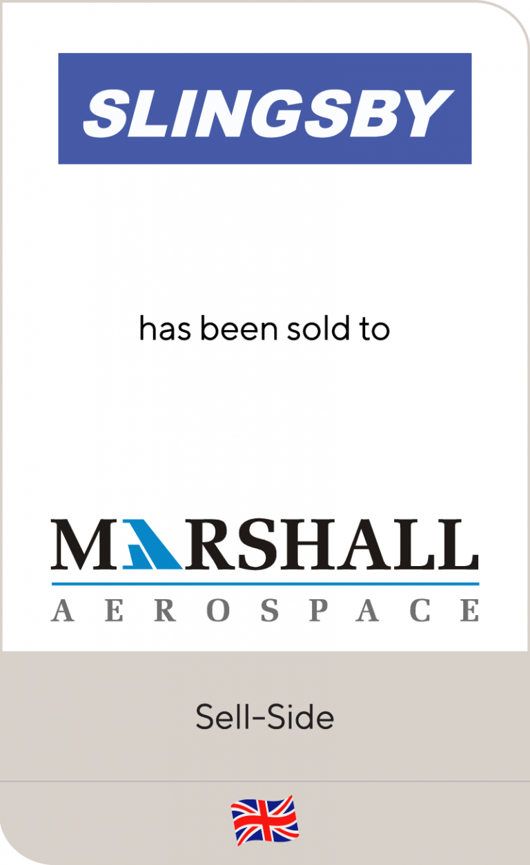 Slingsby Holdings Limited has been sold to Marshall of Cambridge Aerospace Limited Lincoln