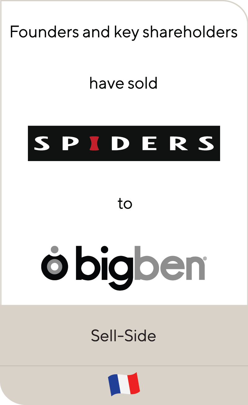 Spiders Games has been sold to Bigben Interactive