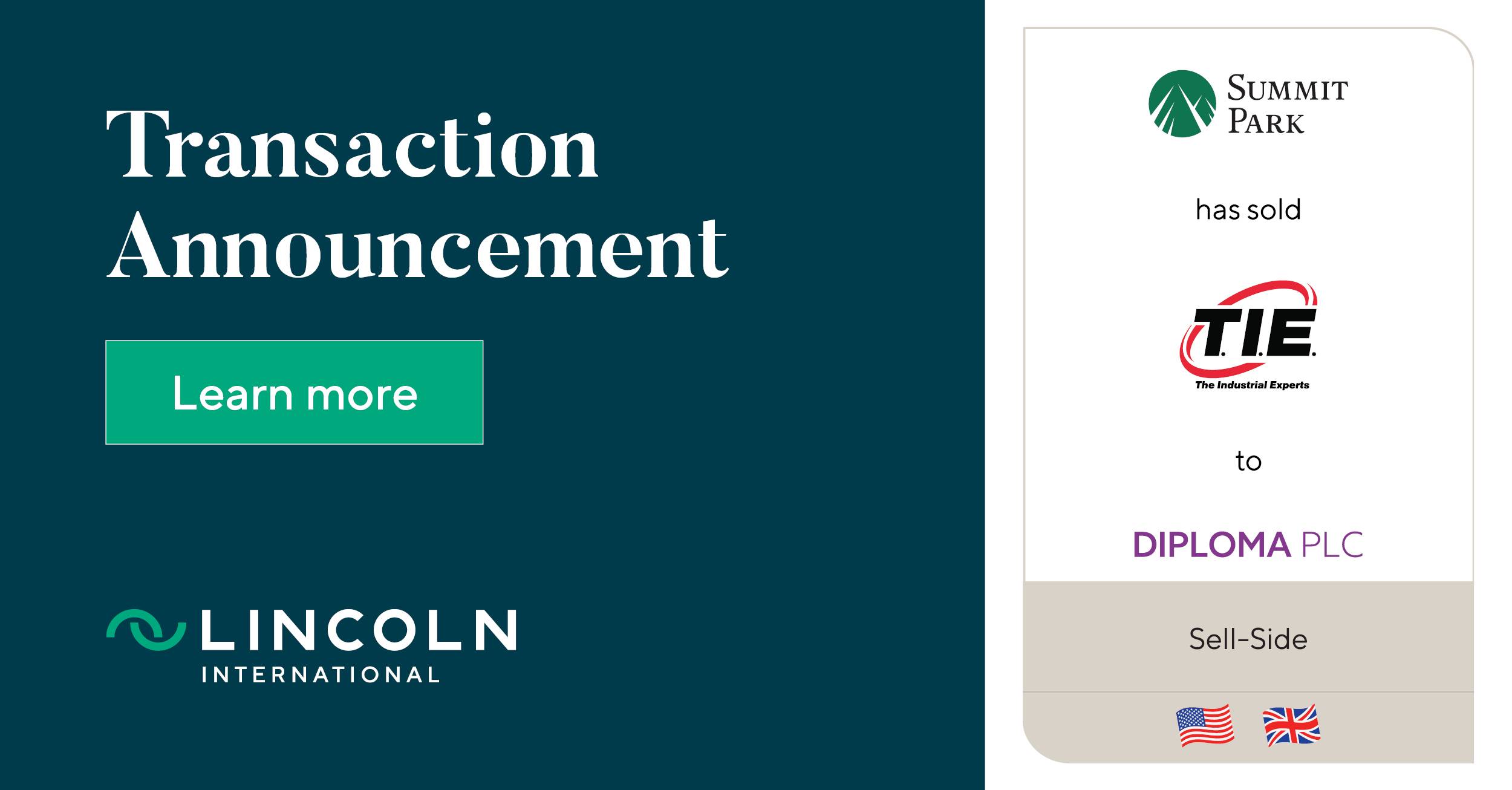 Summit Park has sold Tennessee Industrial Electronics to Diploma PLC