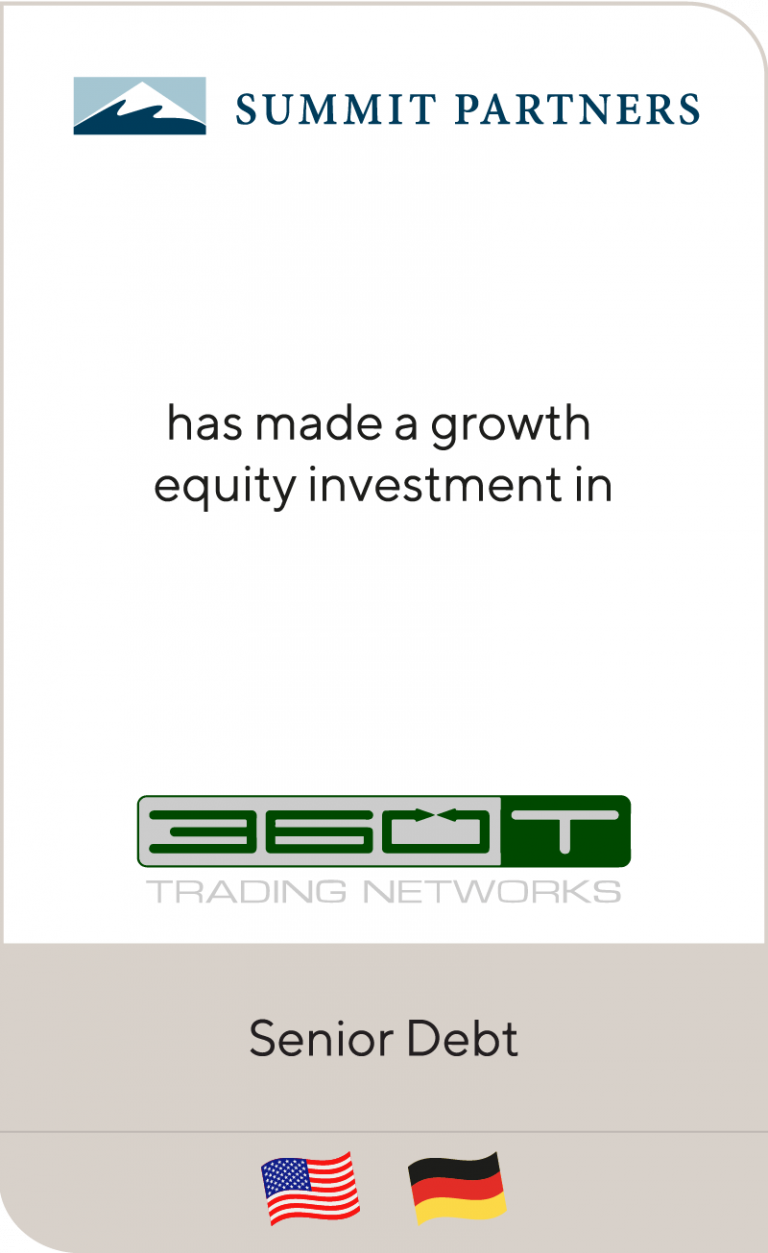 Summit Partners has made a growth equity investment in 360 Treasury