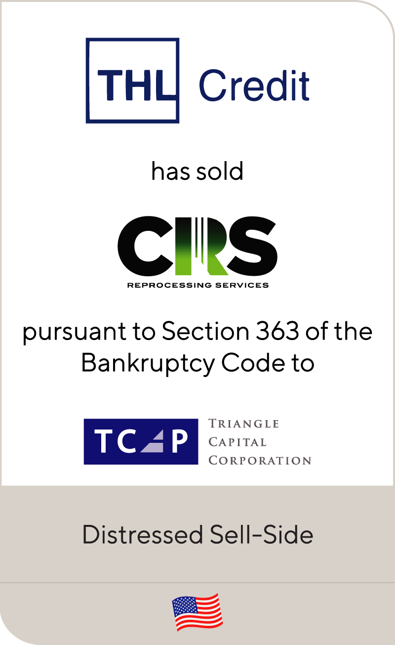 THLCredit has sold CRS to TCP