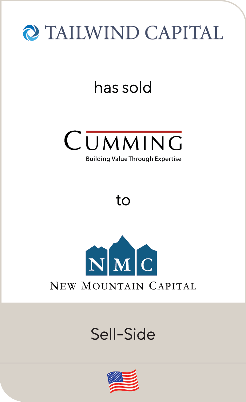 Tailwind Capital Group Cumming Group New Mountain Capital 2021