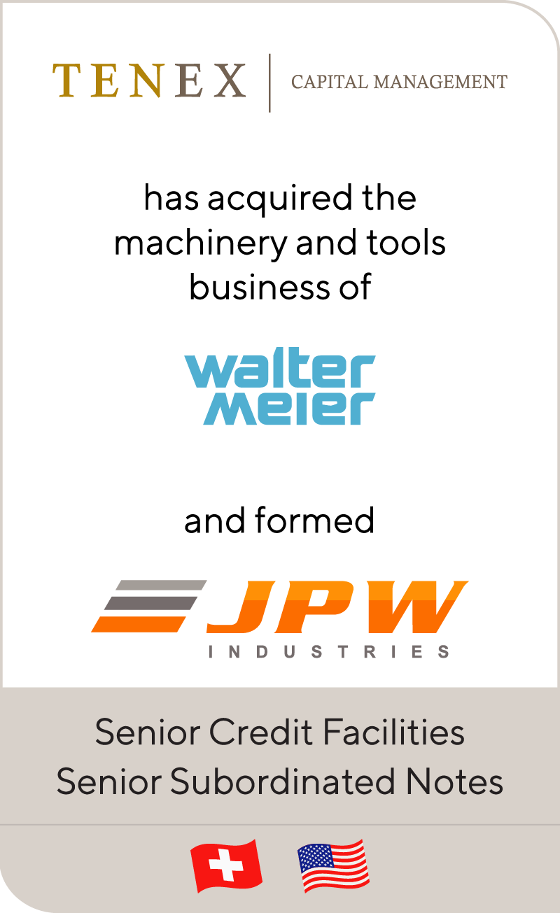 Tenex has acquired the machinery and tools business of Walter Meier and formed JPW Industries