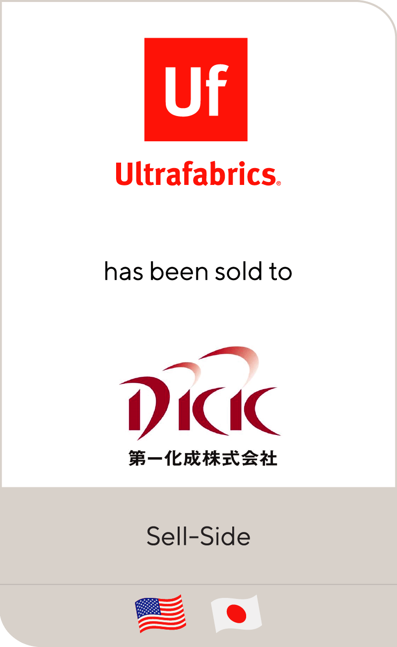 Ultrafabrics has been sold to Daiichi Kasei Co.