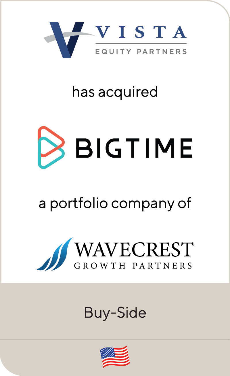 Vista Equity Partners BigTime Software Wavecrest Growth Partners 2022